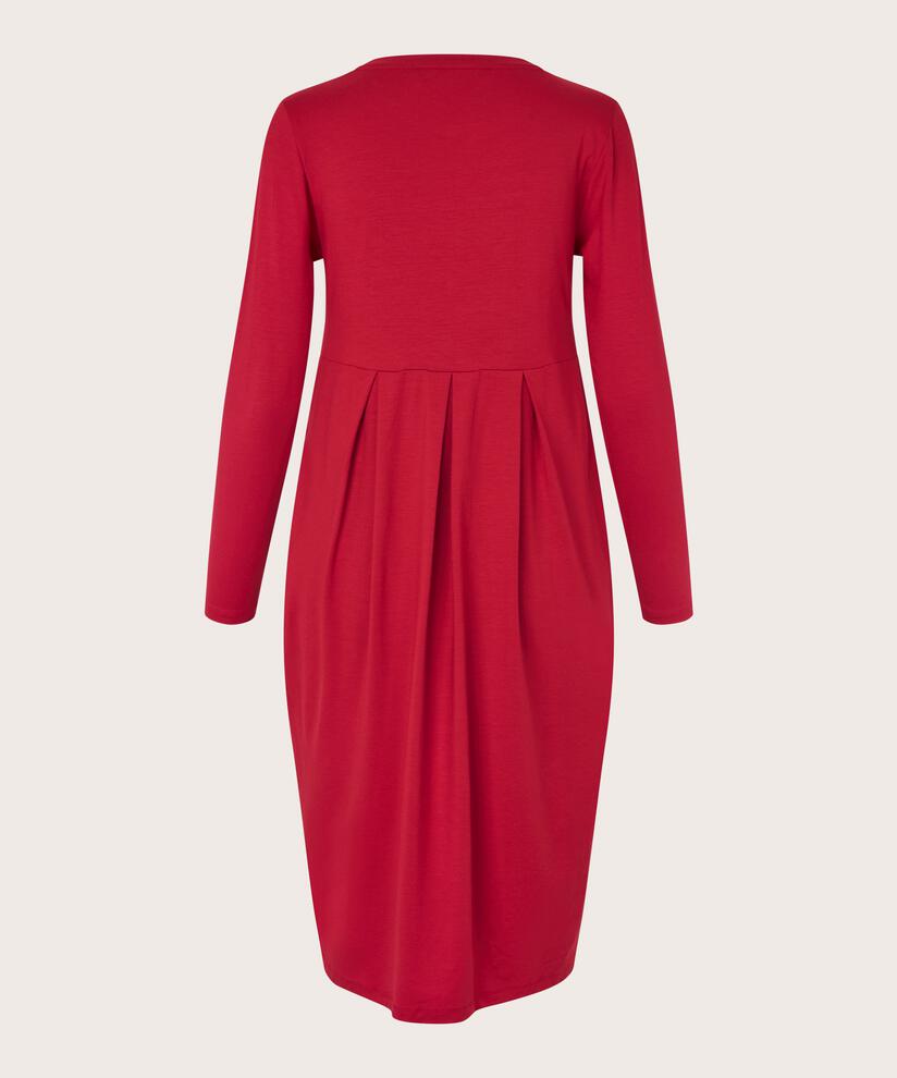 langärmliges Jersey-Tulpenkleid, Scarlet Sage