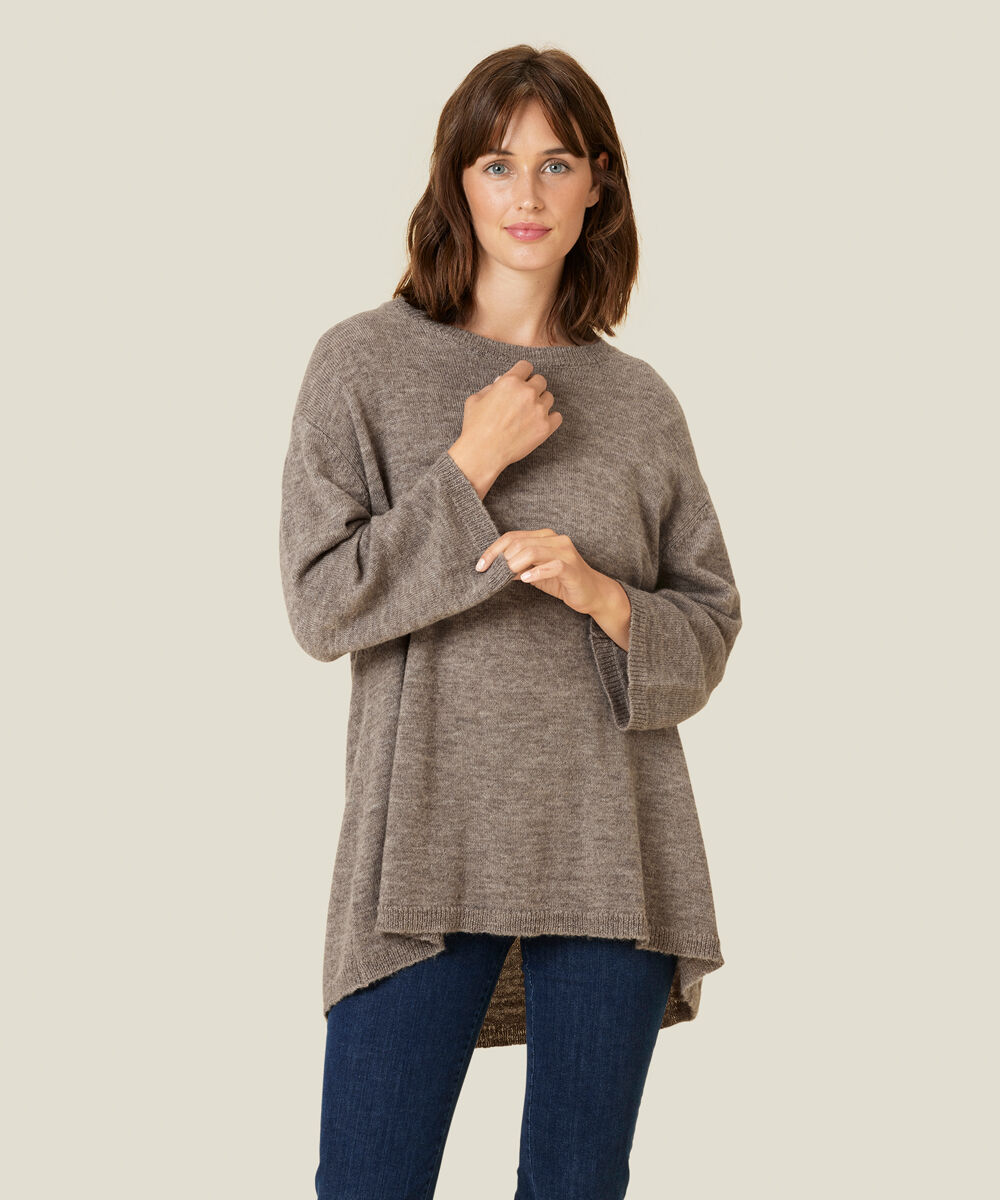 FRONA SHIRT, Brown melange