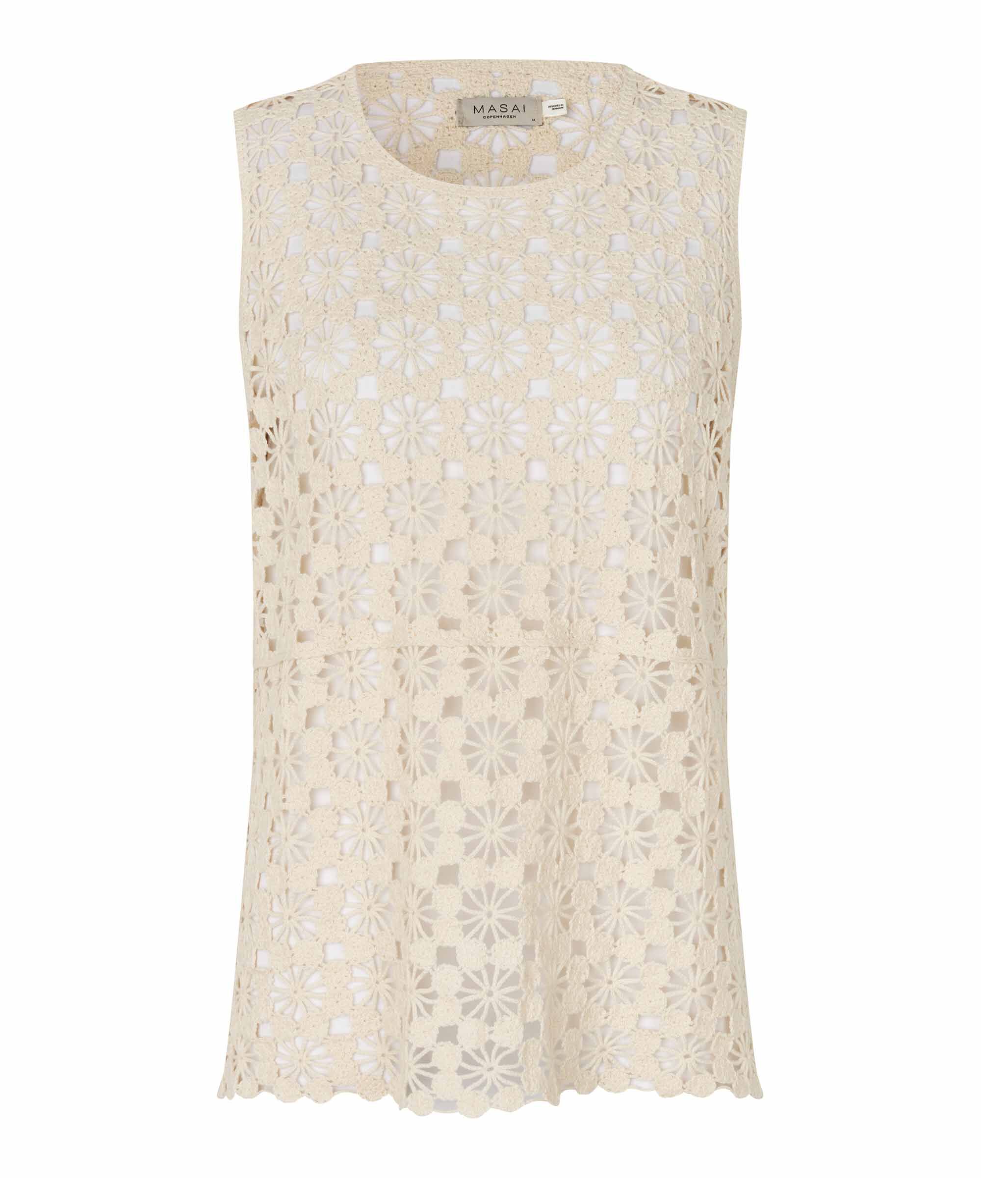 geh&auml;keltes &auml;rmelloses Top, Fog