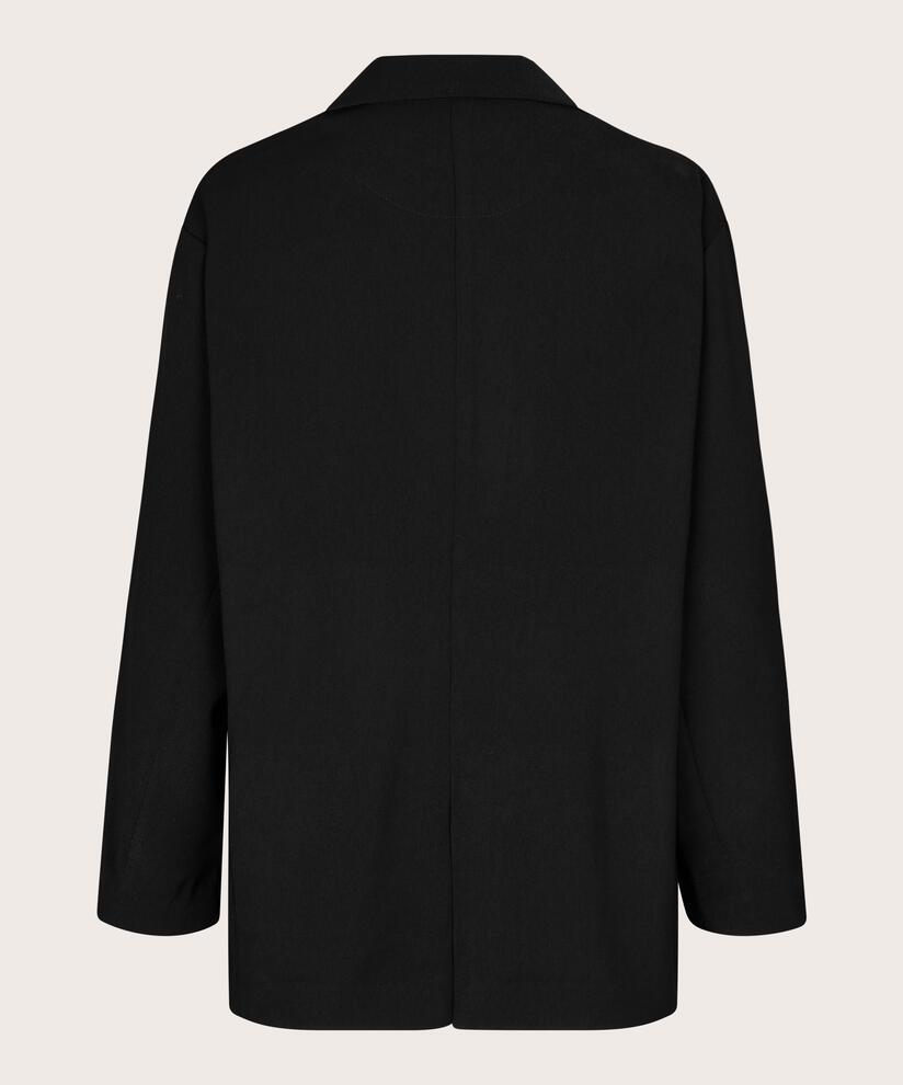Klassischer Blazer mit einem Knopf, Black