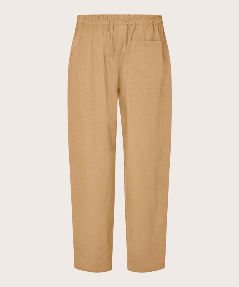 Cordhose mit Gummizug hinten, Travertine