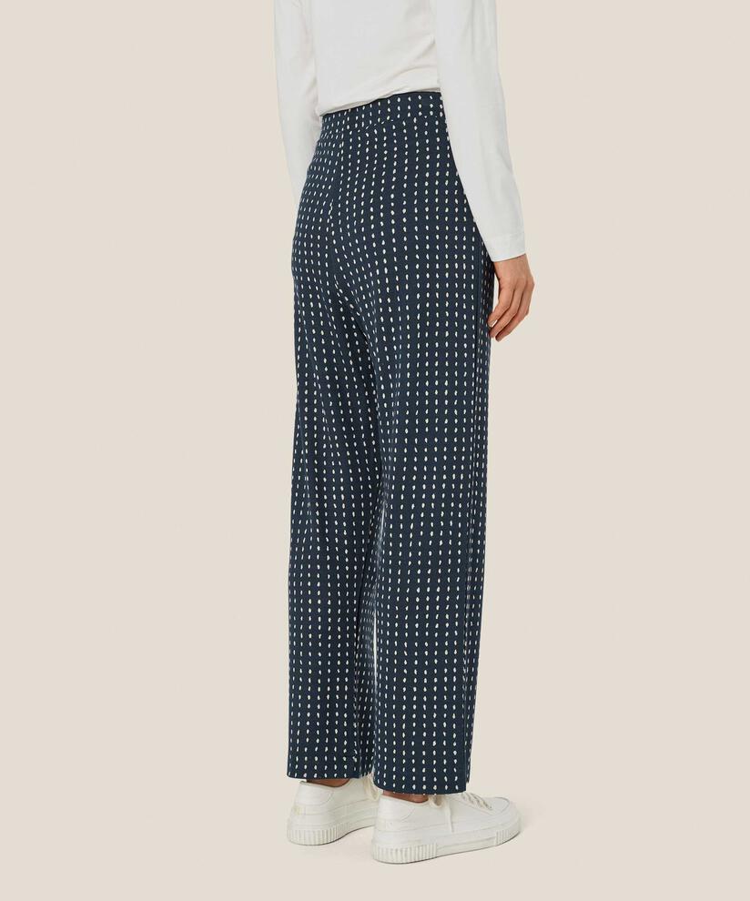gepunktete Jerseyhose mit elastischem Bund, Mood Indigo