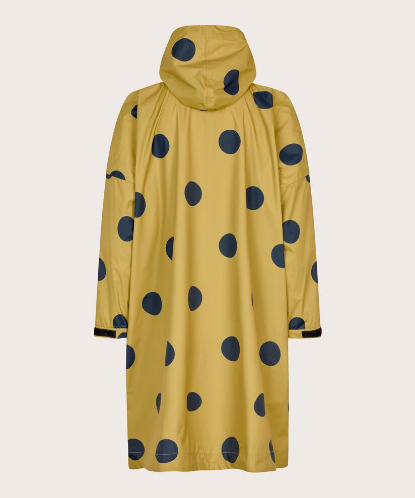 gepunkteter Regenanorak mit Kapuze, Burnish Gold