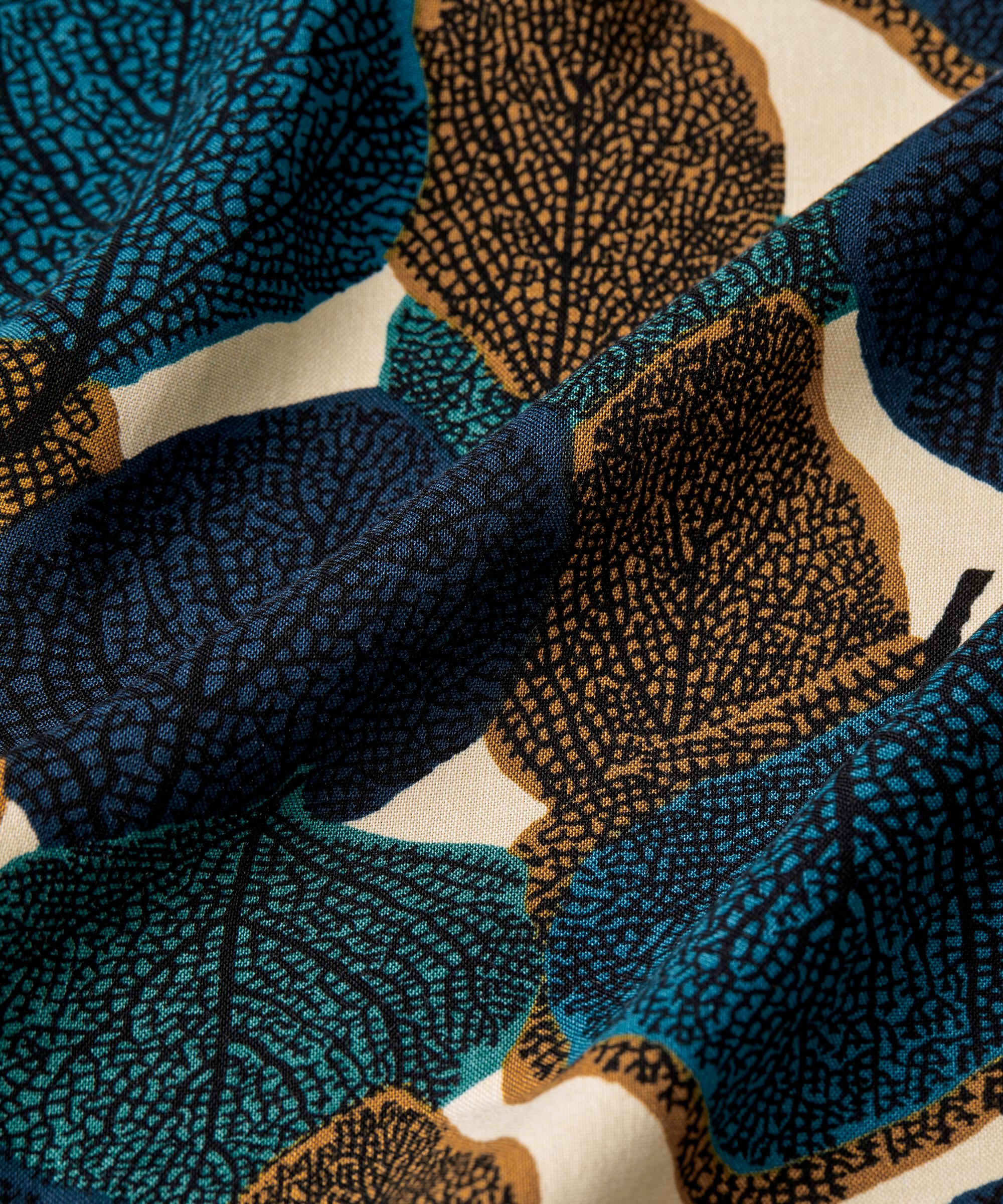 Baumwollbluse mit V-Ausschnitt, Chipmunk