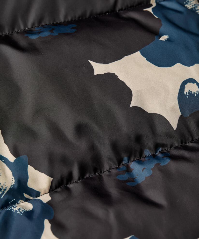 Kurze Daunenjacke mit Blumenmuster und hohem Kragen, Moonlit Ocean