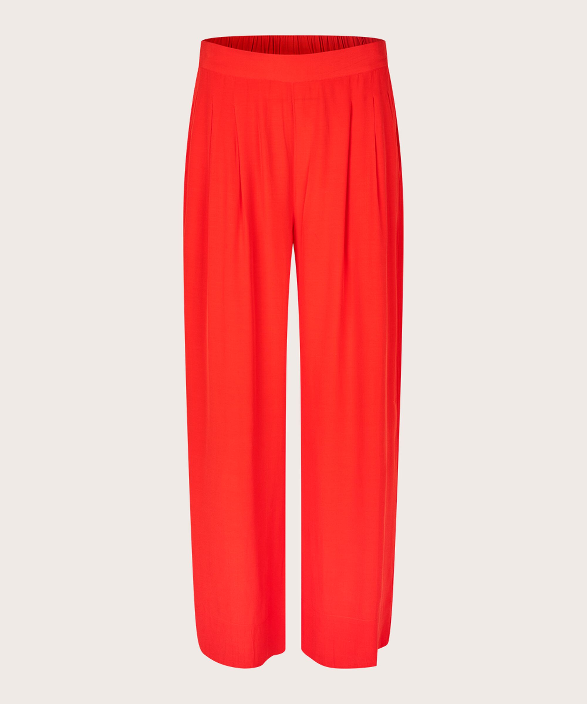 Hose aus Viskose mit Gummizug hinten, Poinciana