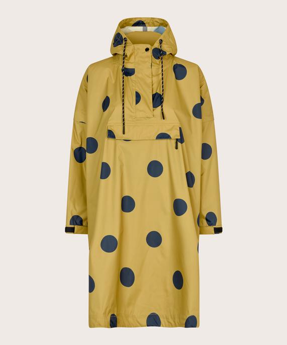 gepunkteter Regenanorak mit Kapuze, Burnish Gold