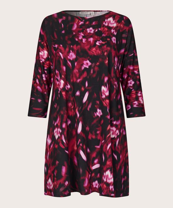 Langarm-tunika Aus Jersey Mit Eingrifftaschen, Tawny Port