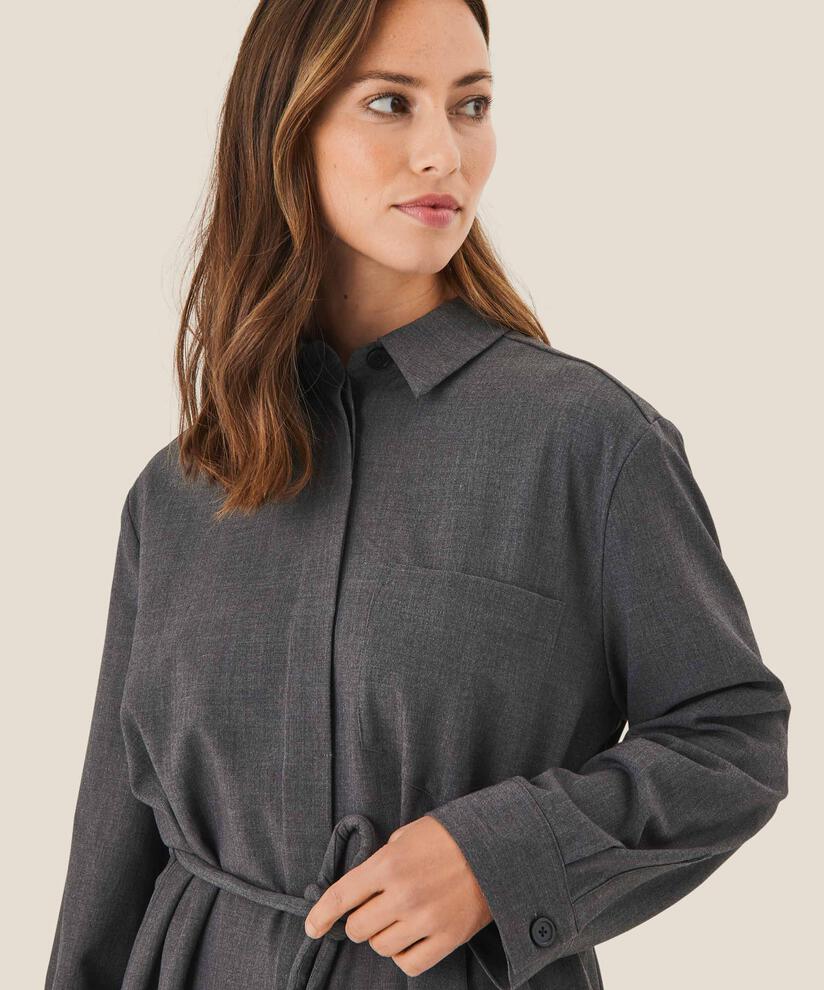 Hemdjacke mit Krawatten, D. Grey mel.