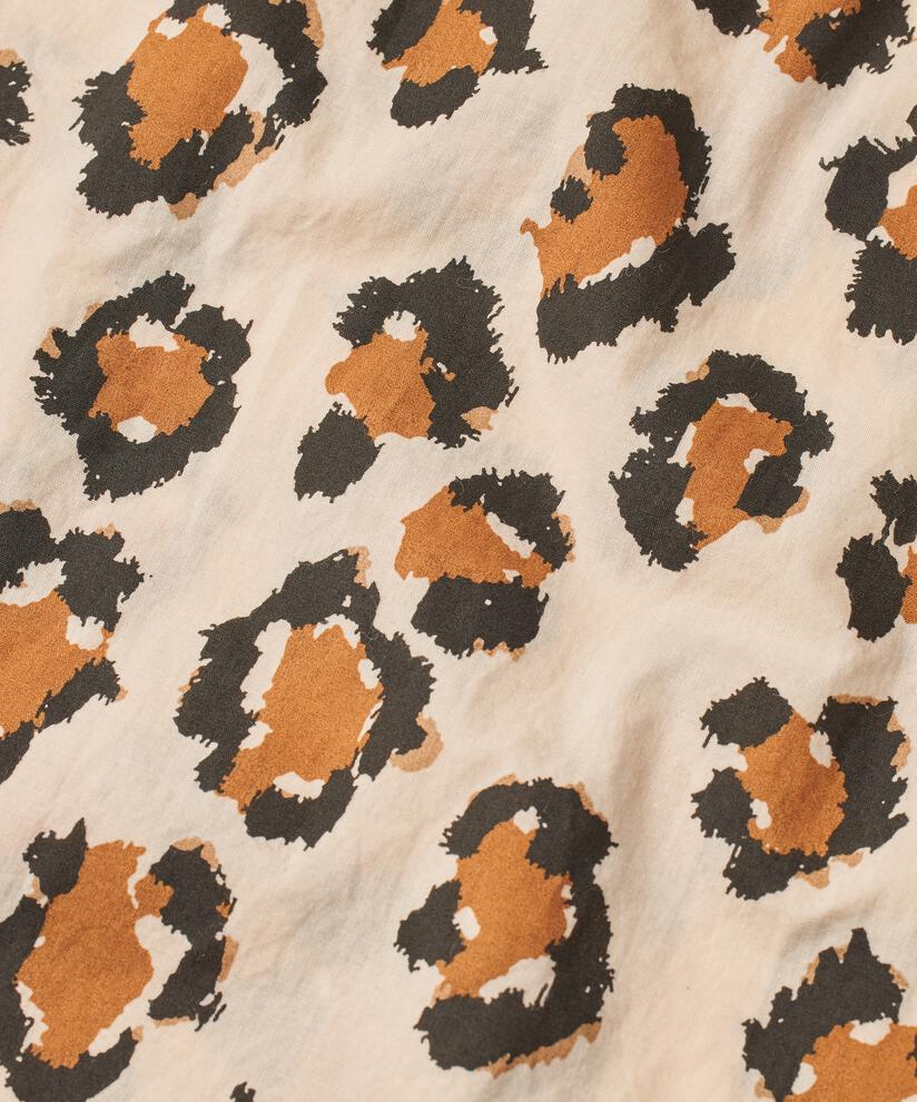 Baumwollkleid mit Knopfleiste und Eingrifftaschen, Cashew