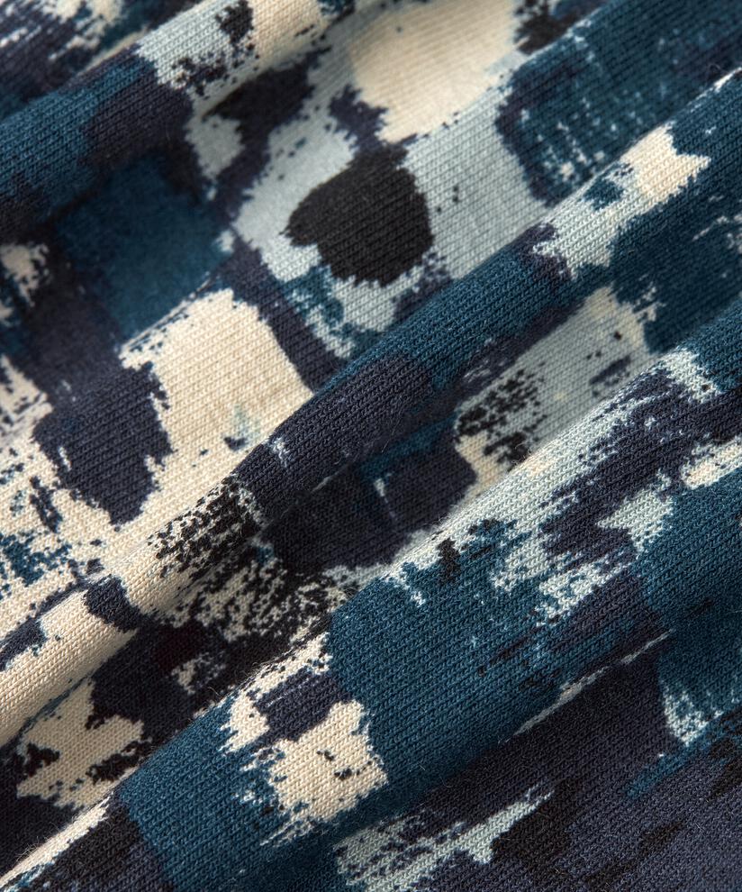 gemustertes Jerseykleid mit V-Ausschnitt, Reflect Pond