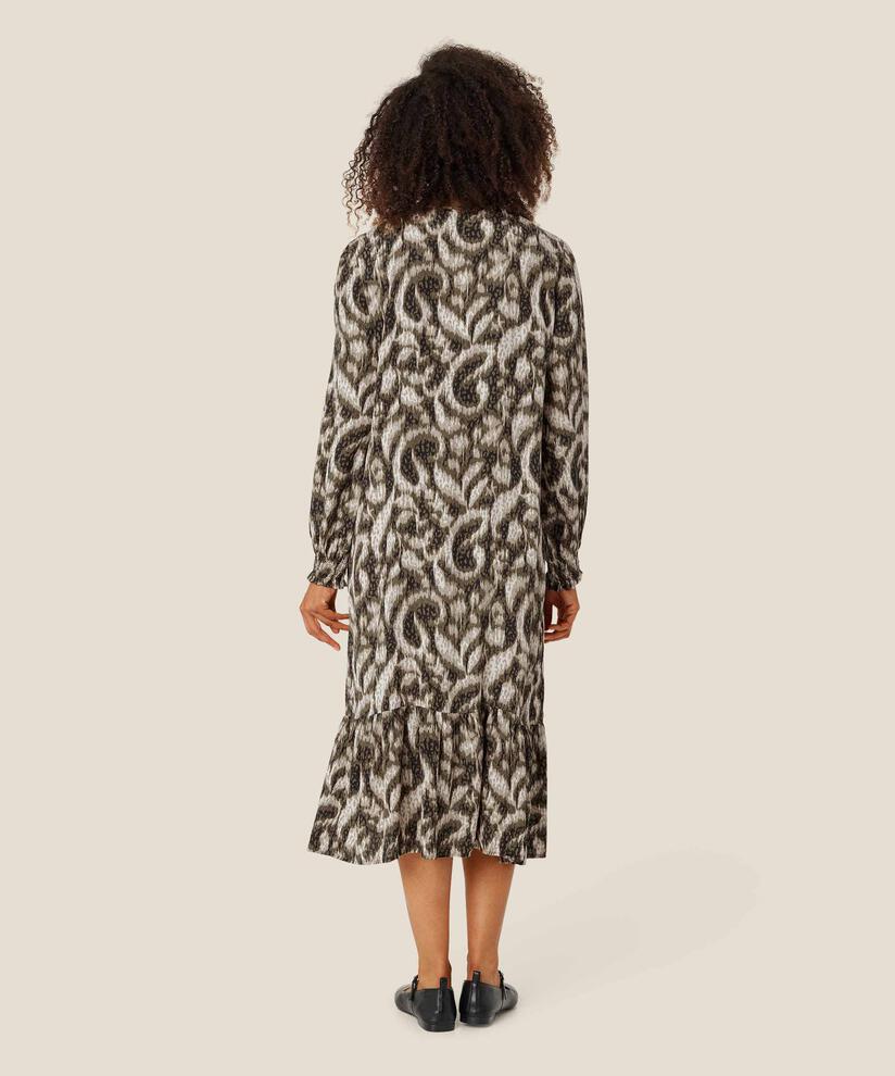Viskosekleid mit Bindebändern am Hals, Sea Turtle