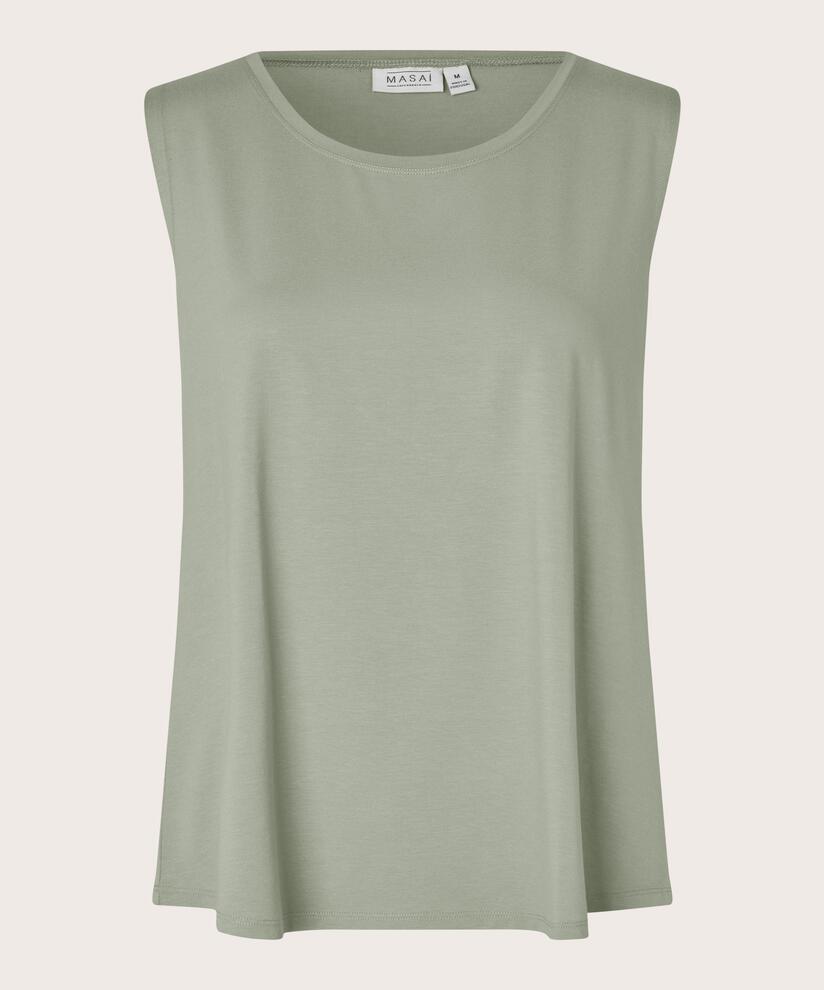 Ärmelloses Jersey-top, Seagrass