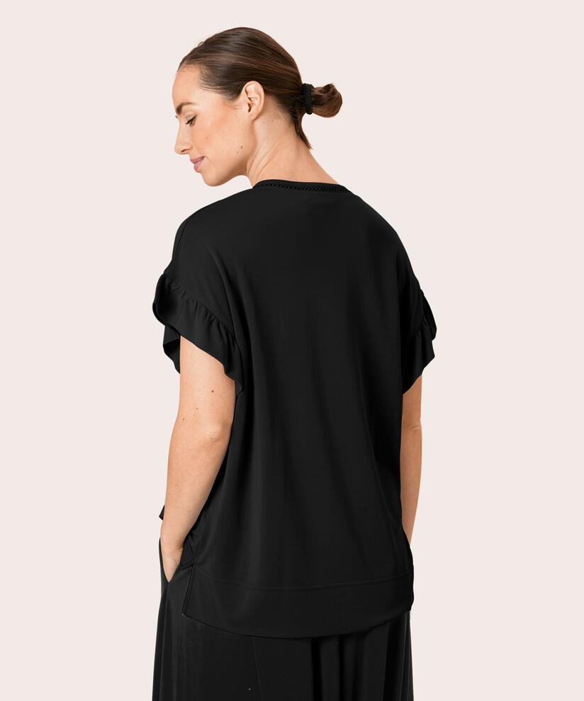 DONIELLE JERSEY T-SHIRT, Black