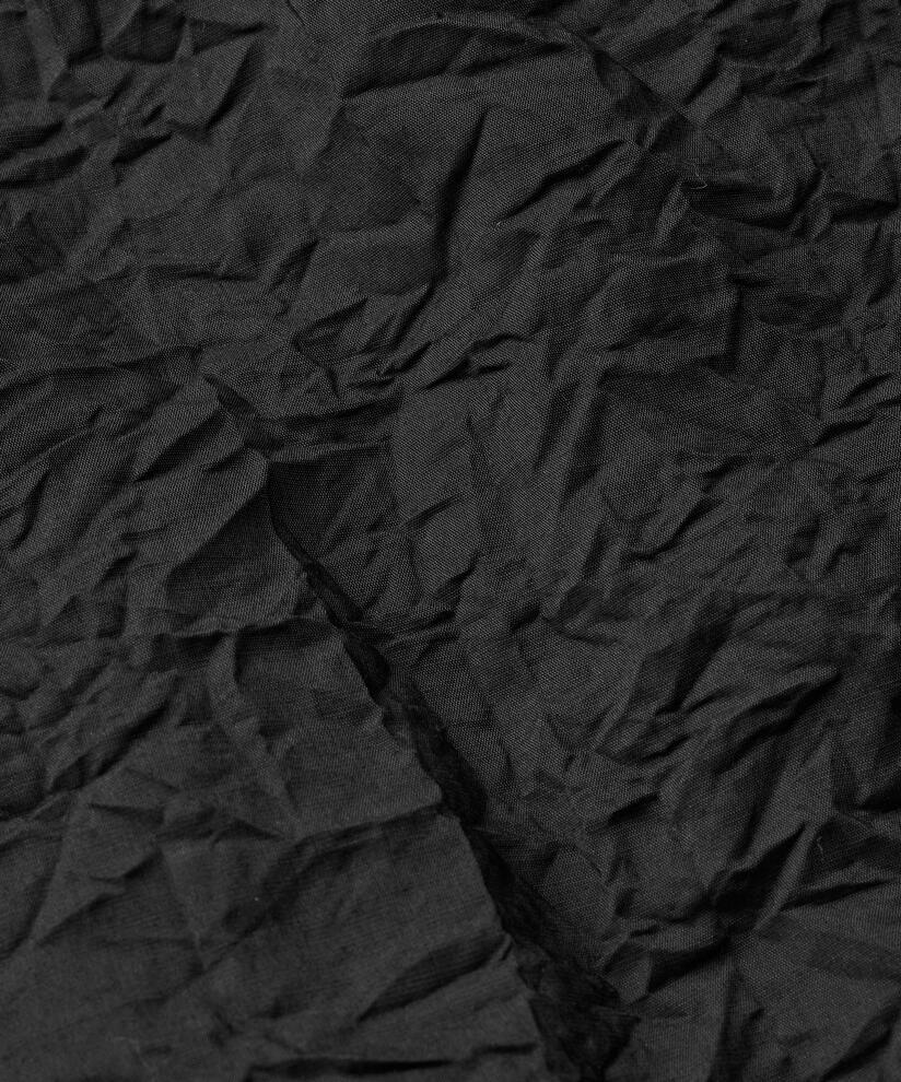 Viskoserock mit Eingrifftaschen und elastischem Saum, Black