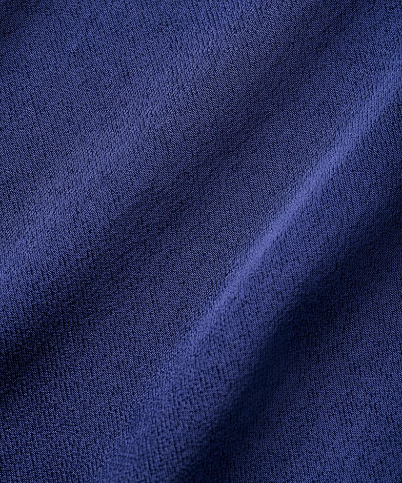 Kleid aus Viskosesatin mit V-Ausschnitt, Medieval blue