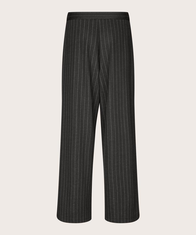 Jerseyhose mit Nadelstreifen, Black