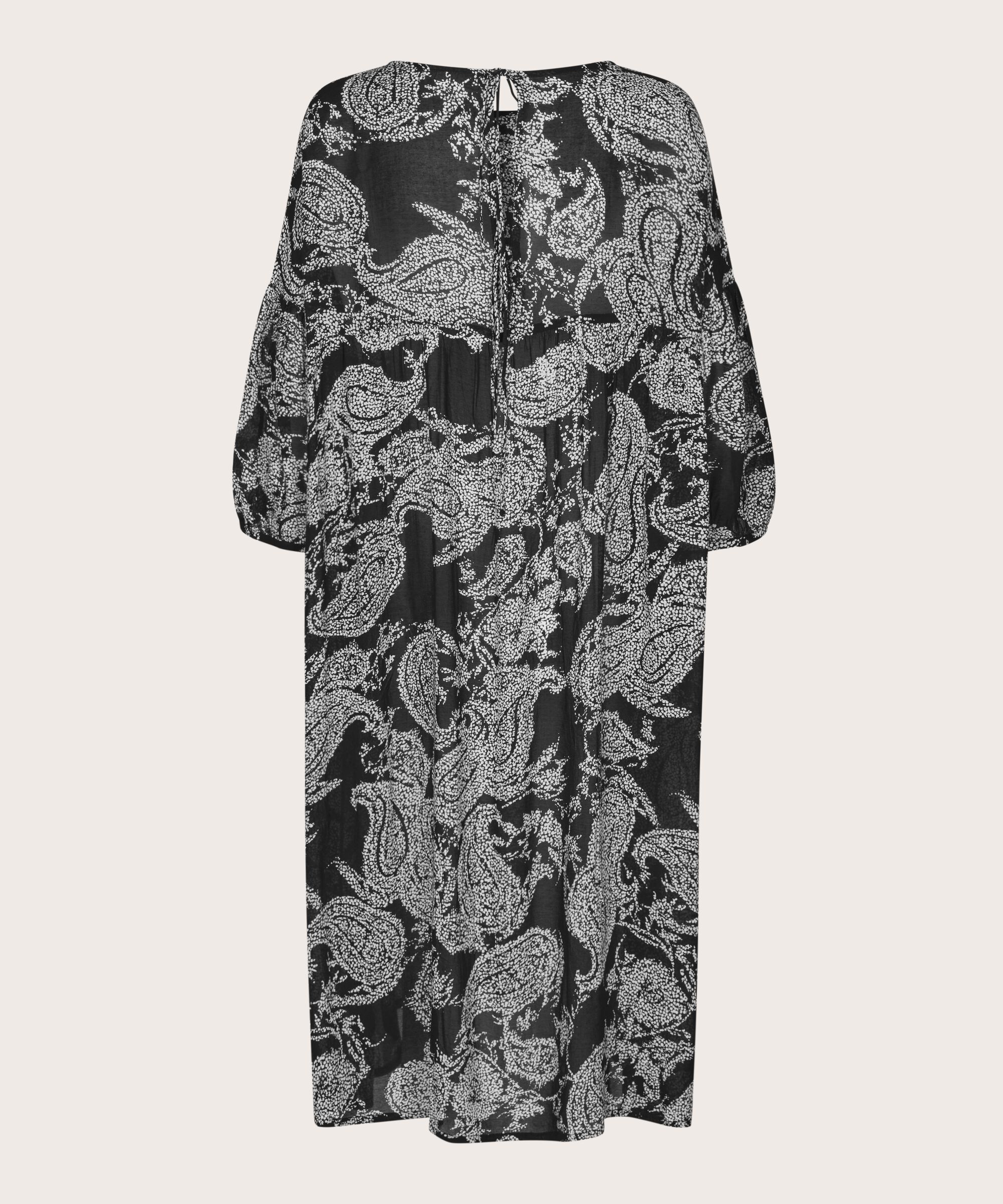 Kleid aus helltransparenter Viskose, Black