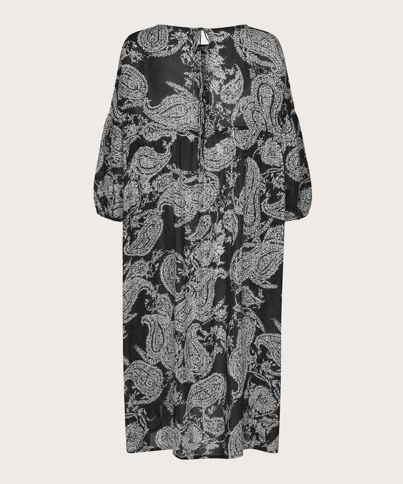 Kleid aus helltransparenter Viskose, Black