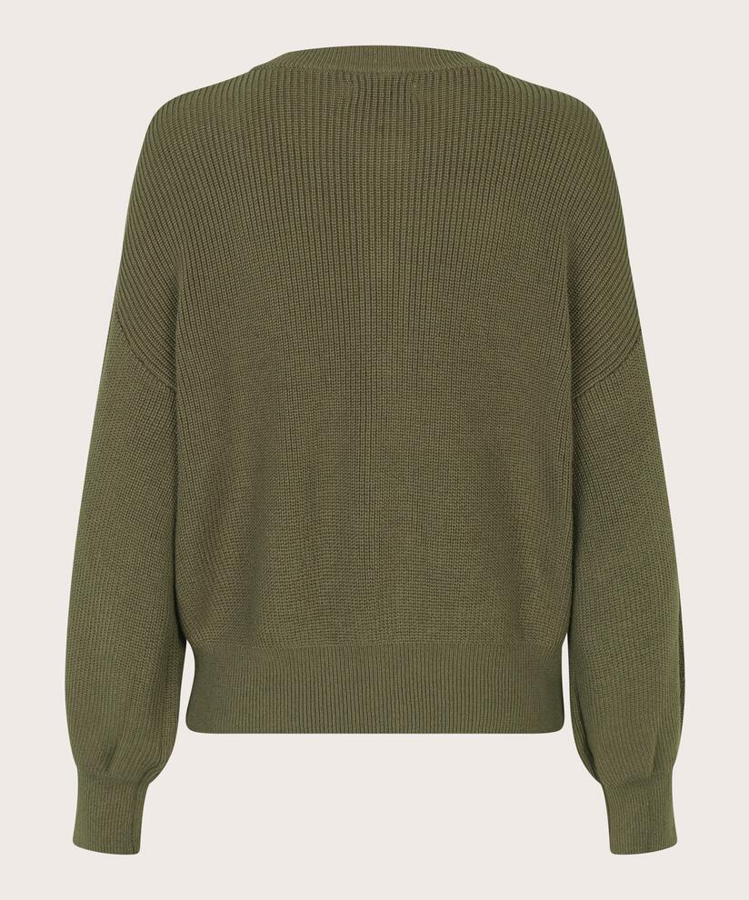 Strickjacke mit gerippten Kanten, Sea Turtle