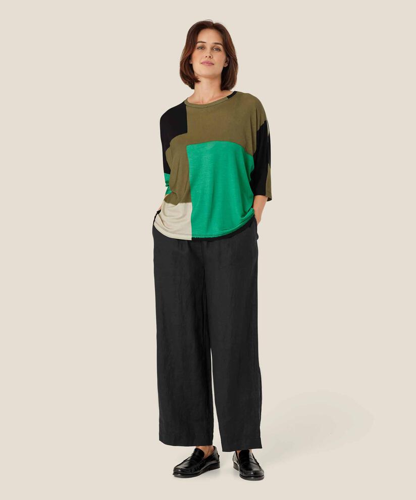 Bedrucktes T-Shirt mit Rundhalsausschnitt, Green Spruce