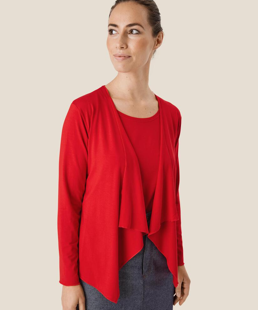 Offener Jersey-cardigan, Goji Berry