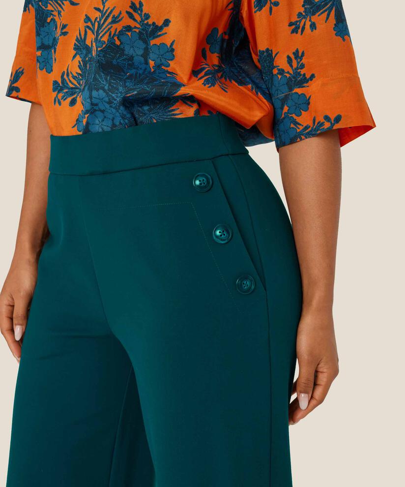 Hose Aus Schwerem Jersey Mit Knopfdetail, Reflect Pond