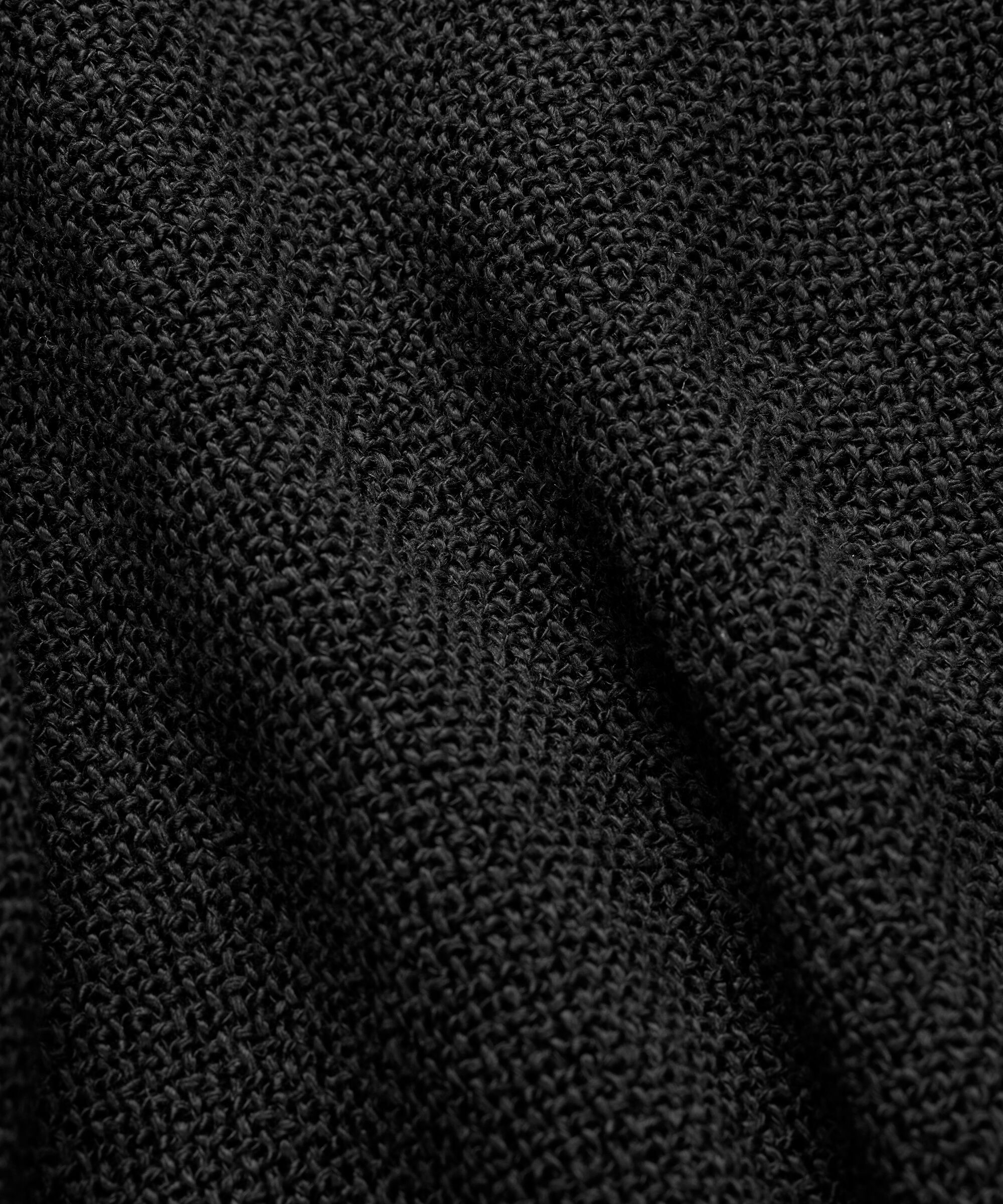 Durchgeknöpftes Bouclé-Kleid ohne Ärmel, Black