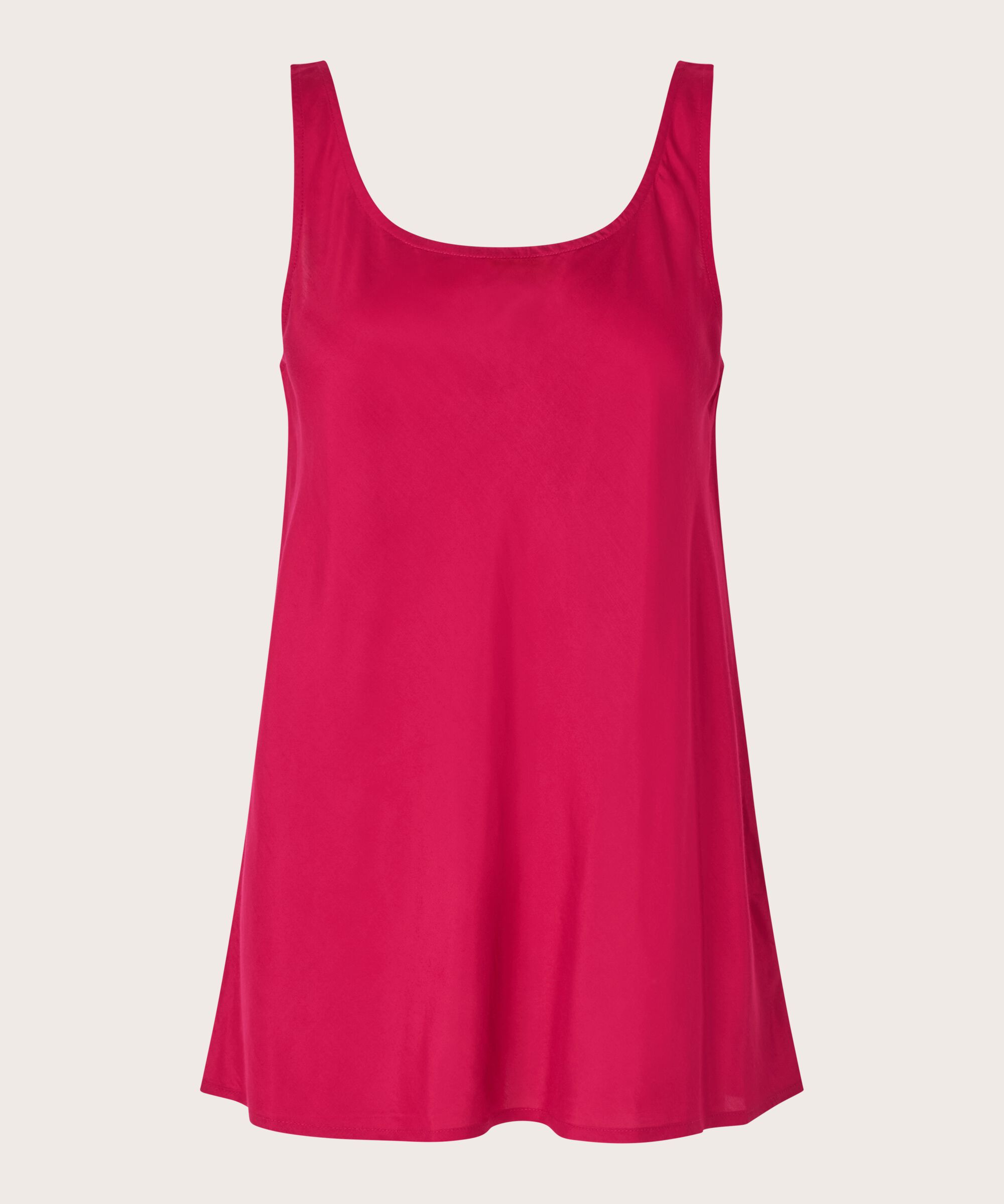 Top aus leicht glänzender Viskose, Persian Red