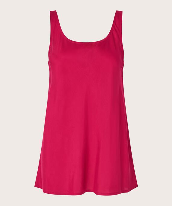 Top aus leicht glänzender Viskose, Persian Red