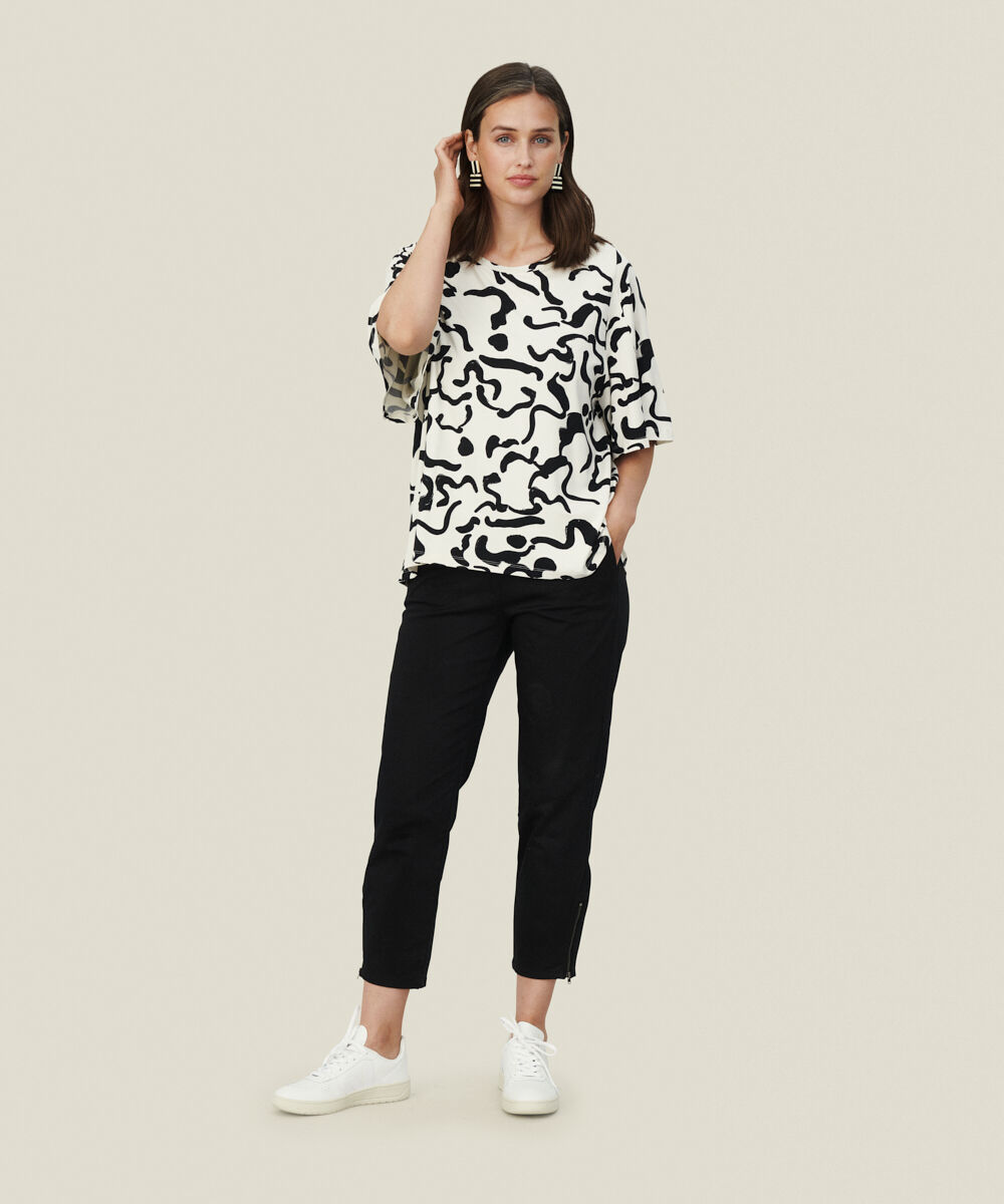 BESSANA JERSEY TOP, Black