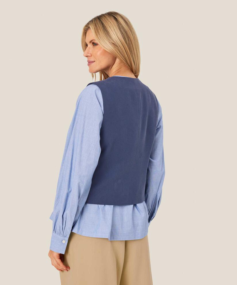 feminine Weste aus Baumwollmix, Sargasso Sea
