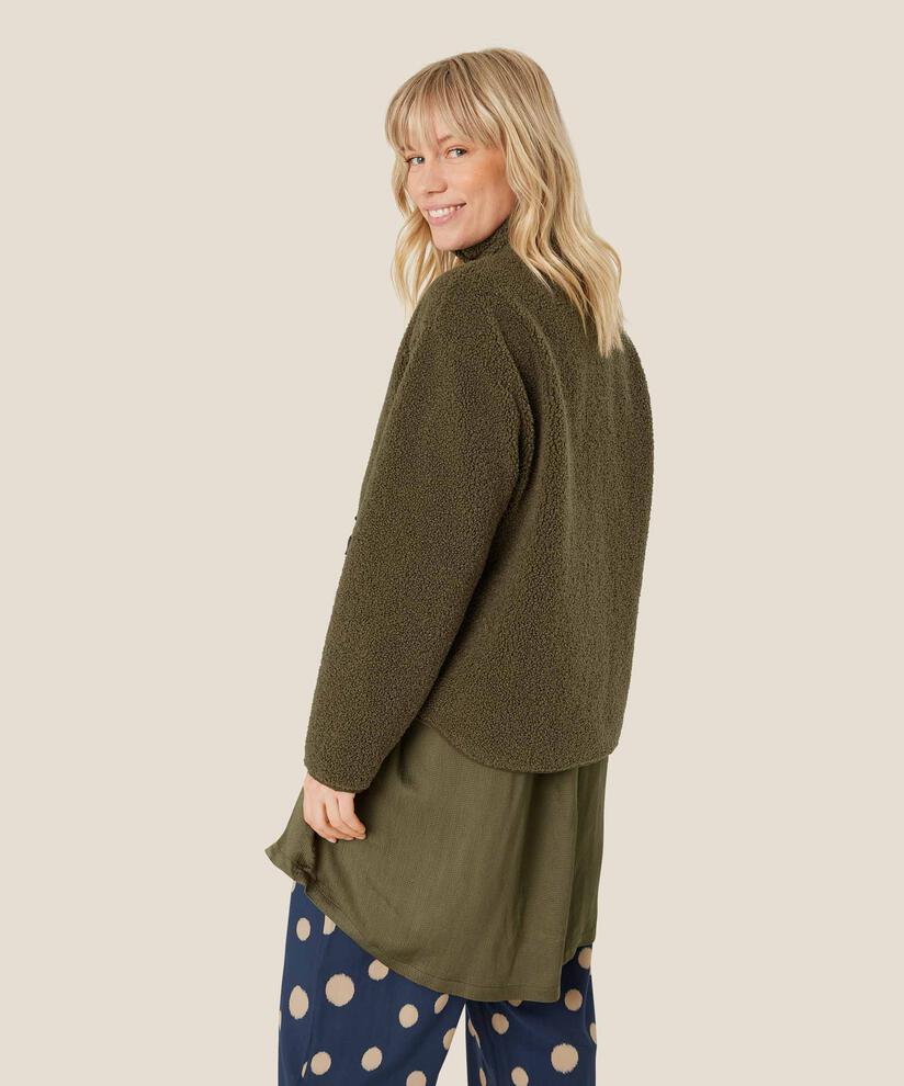 Teddyfleecepullover mit Reißverschluss, Sea Turtle
