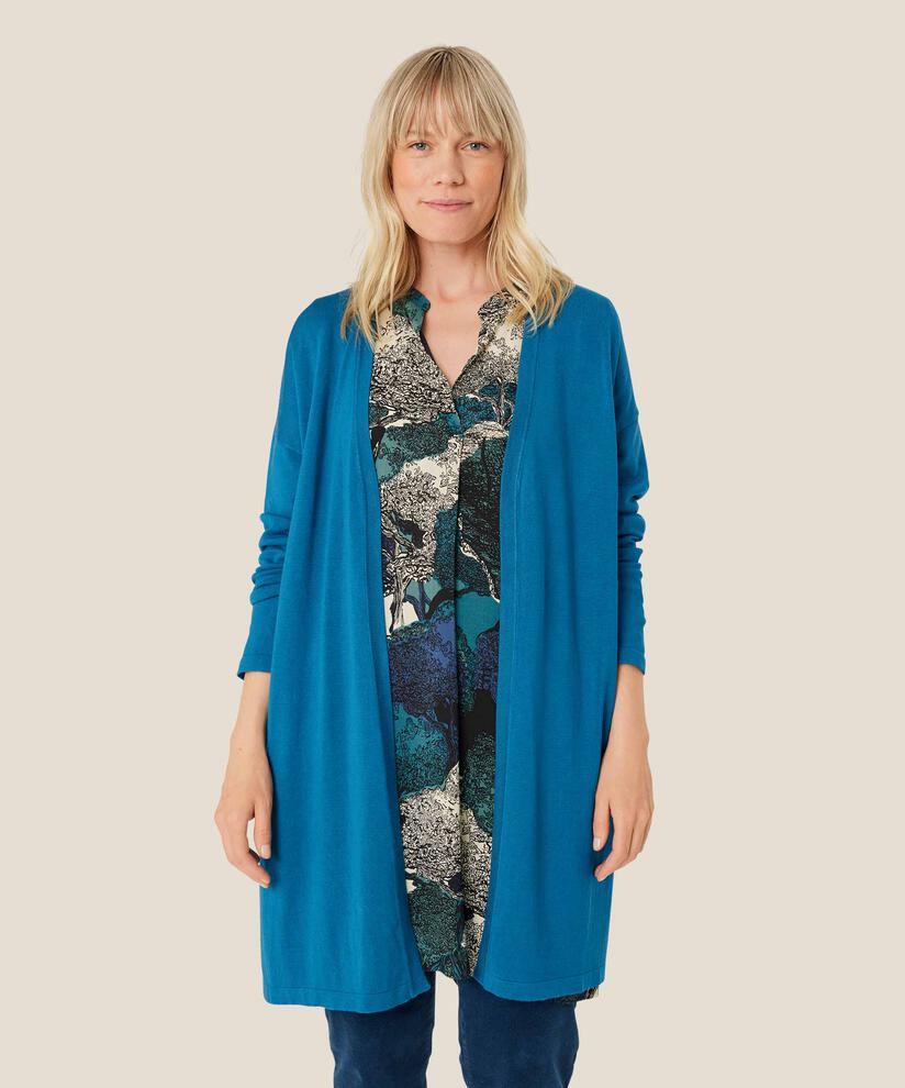 Feinstrick-cardigan Mit Geradem Schnitt, Celestial