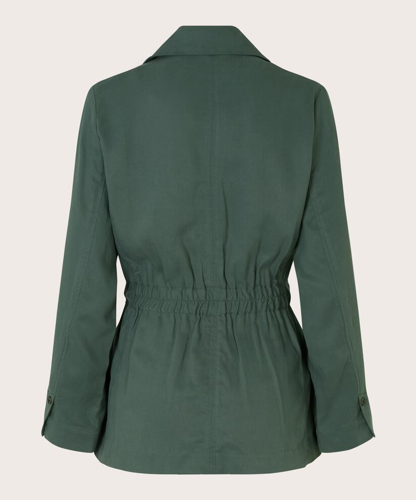 Jacke mit Taschen und Bindebändern in der Taille, Balsam Green