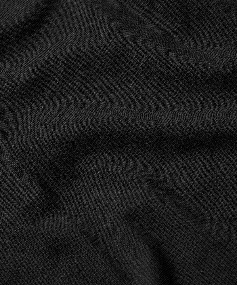 Jerseykleid mit langen Ärmeln und Rundhalsausschnitt, Black