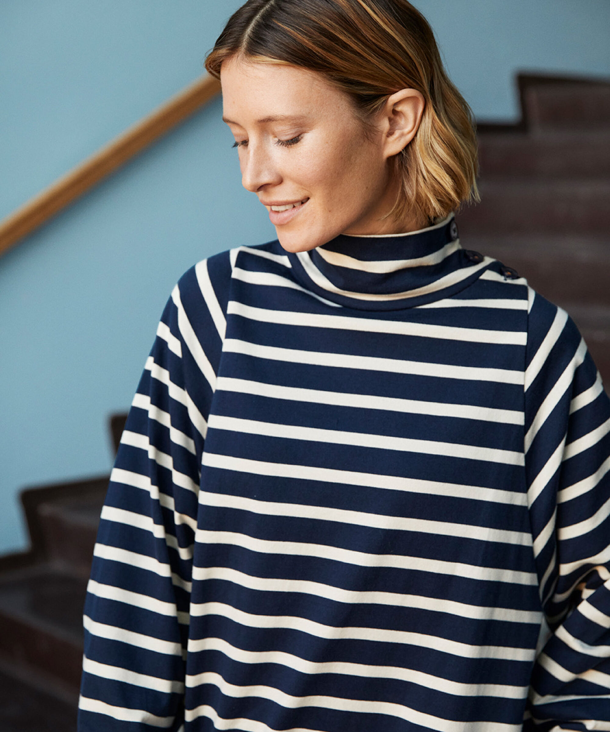 Nejanas JERSEY Kleid, Navy Blazer