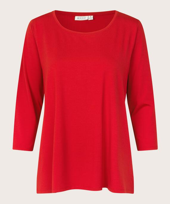 Shirt Mit Rundem Hals, Scarlet Sage