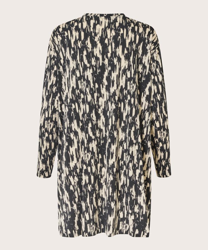 Bedruckte Jersey-tunika Mit Langen Ärmeln, Black