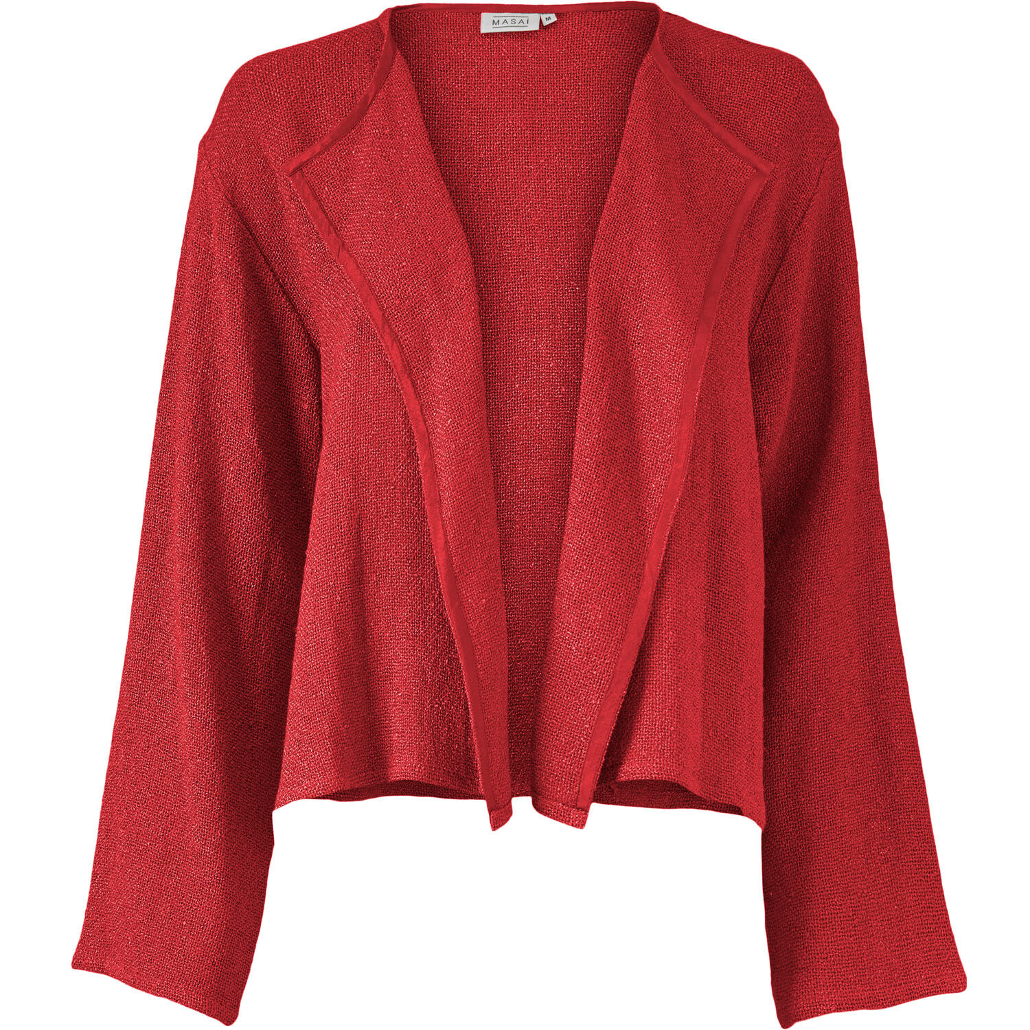 Kurze Jacke Aus Boucl&eacute;, Scarlet Sage