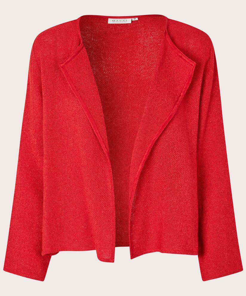 Kurze Jacke Aus Bouclé, Scarlet Sage