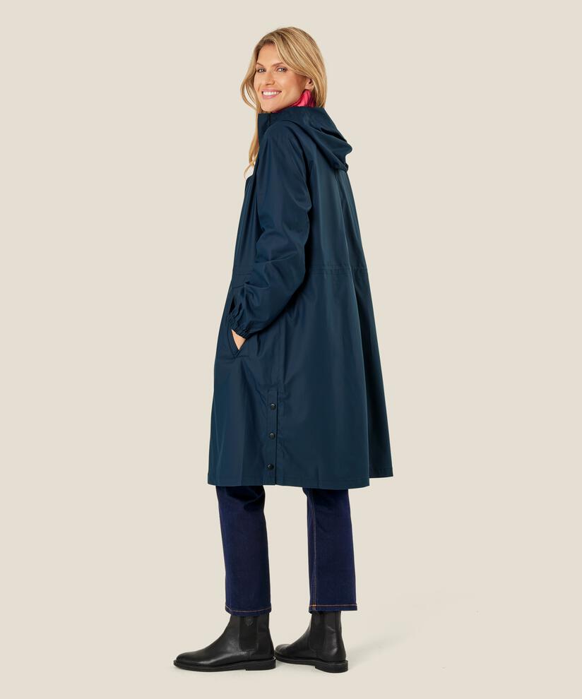 Regenmantel mit Kapuze, Navy