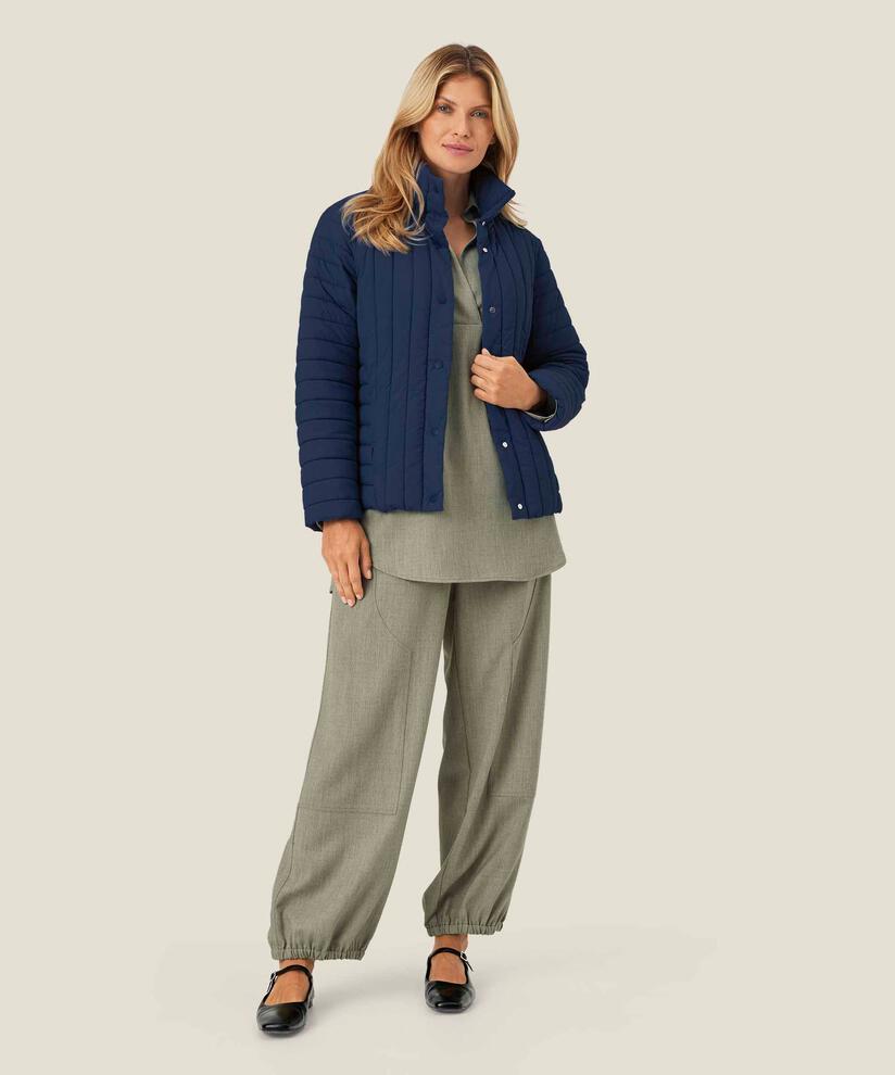 Jacke mit Stehkragen und Eingrifftaschen, Navy Blazer