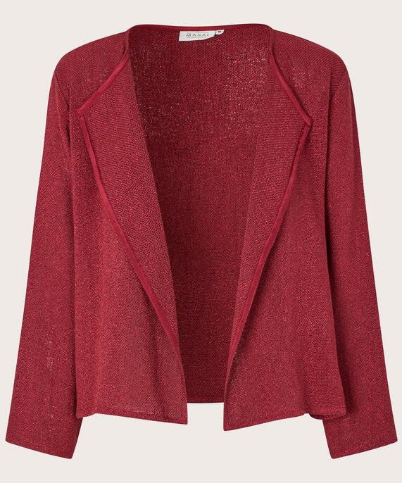 Kurze Jacke Aus Bouclé, Tawny Port
