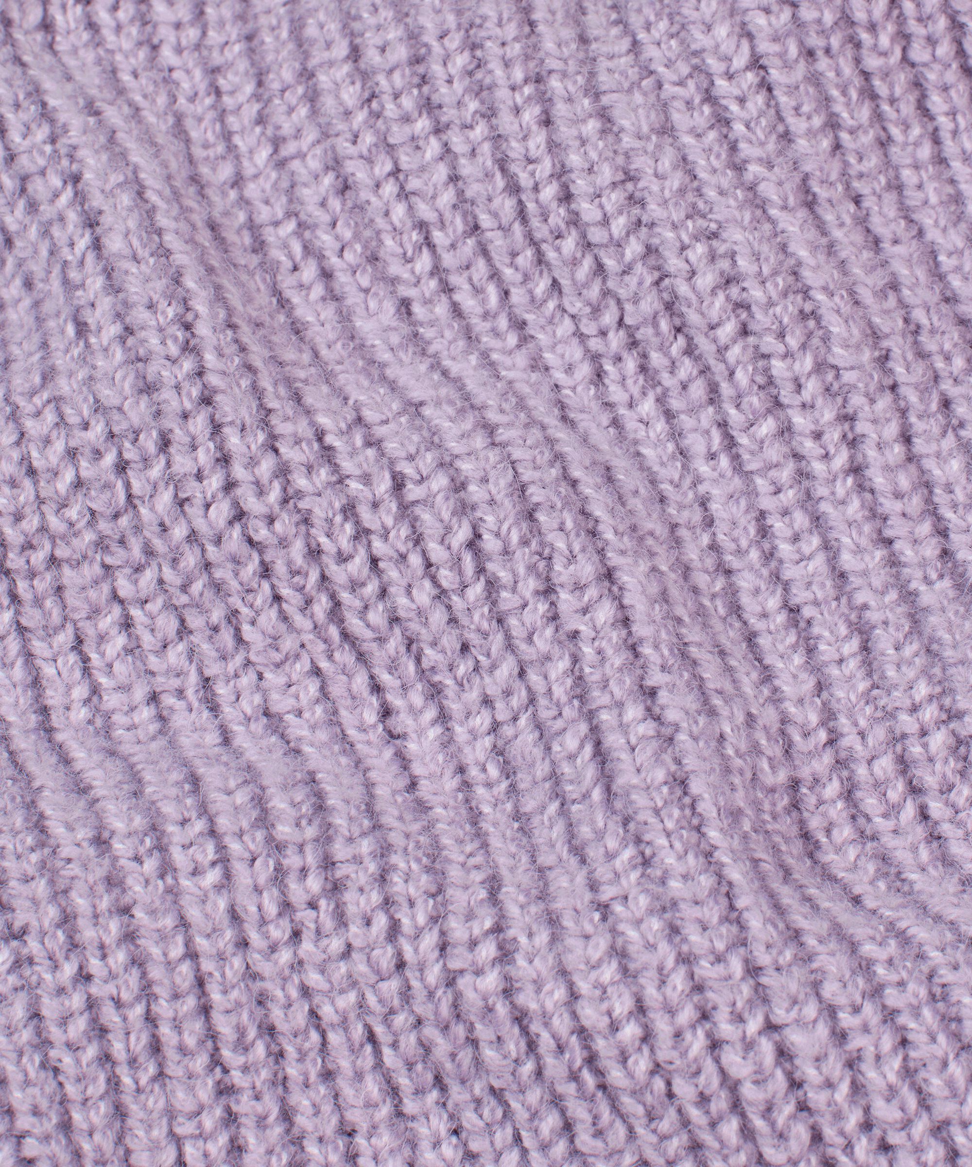 Rippenstrickpullover mit V-Ausschnitt, Wisteria