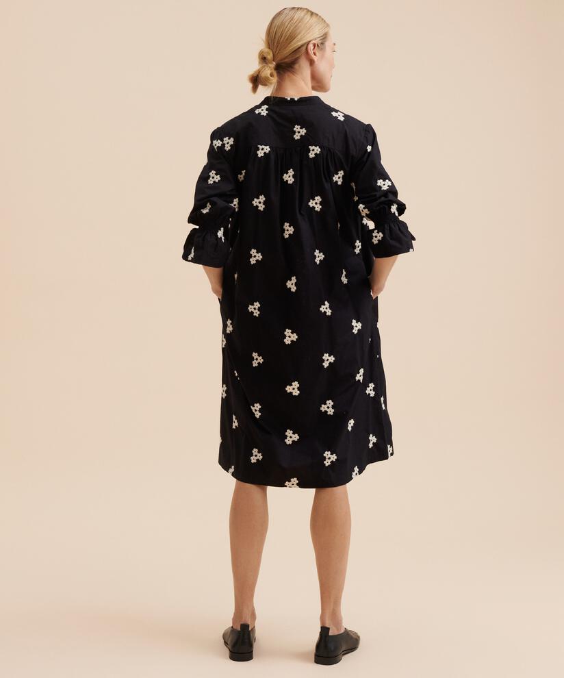 Hemdkleid aus weicher Baumwolle, Black
