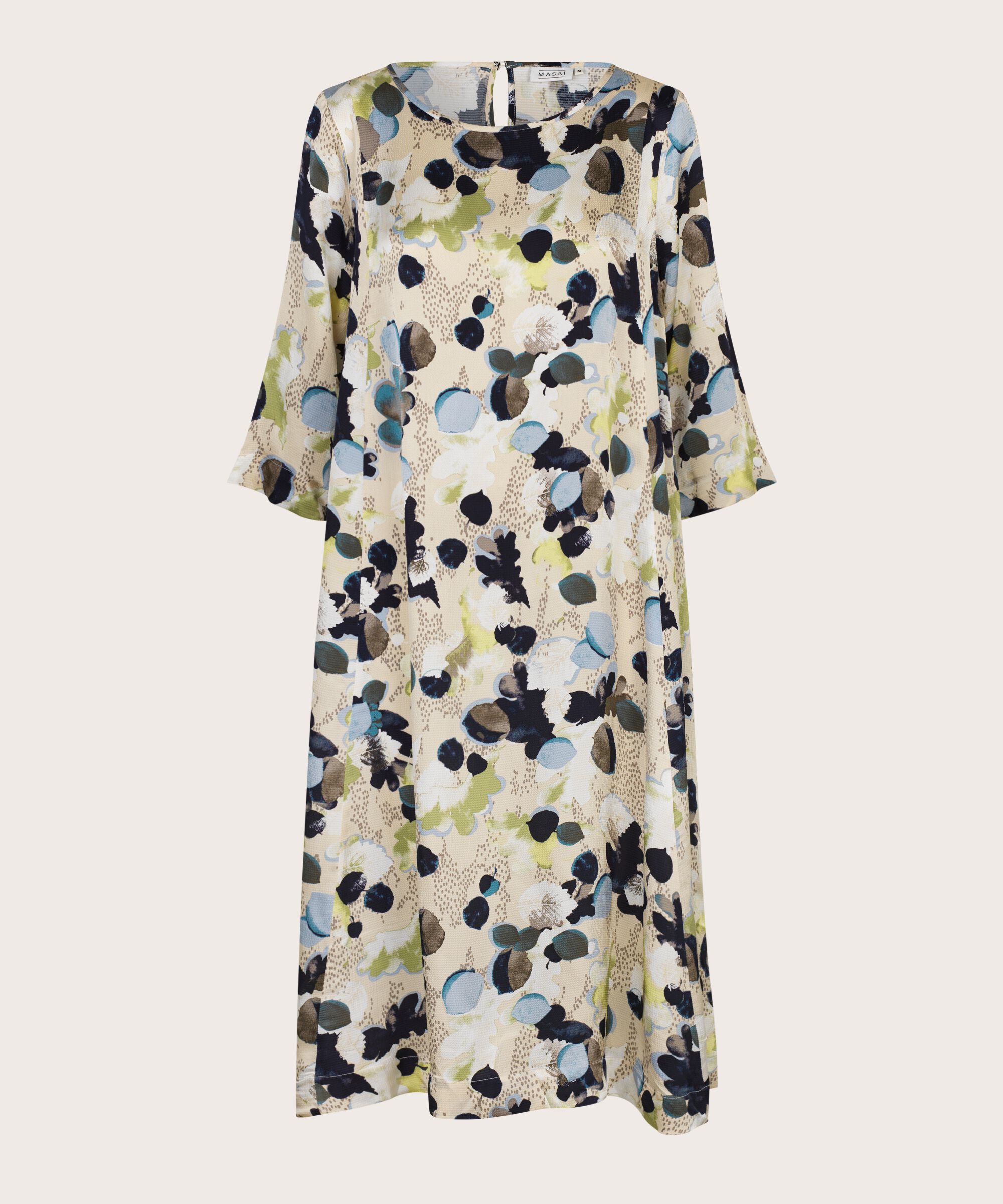 Kleid Aus Viskose Mit Knopf Am Hals, Fog