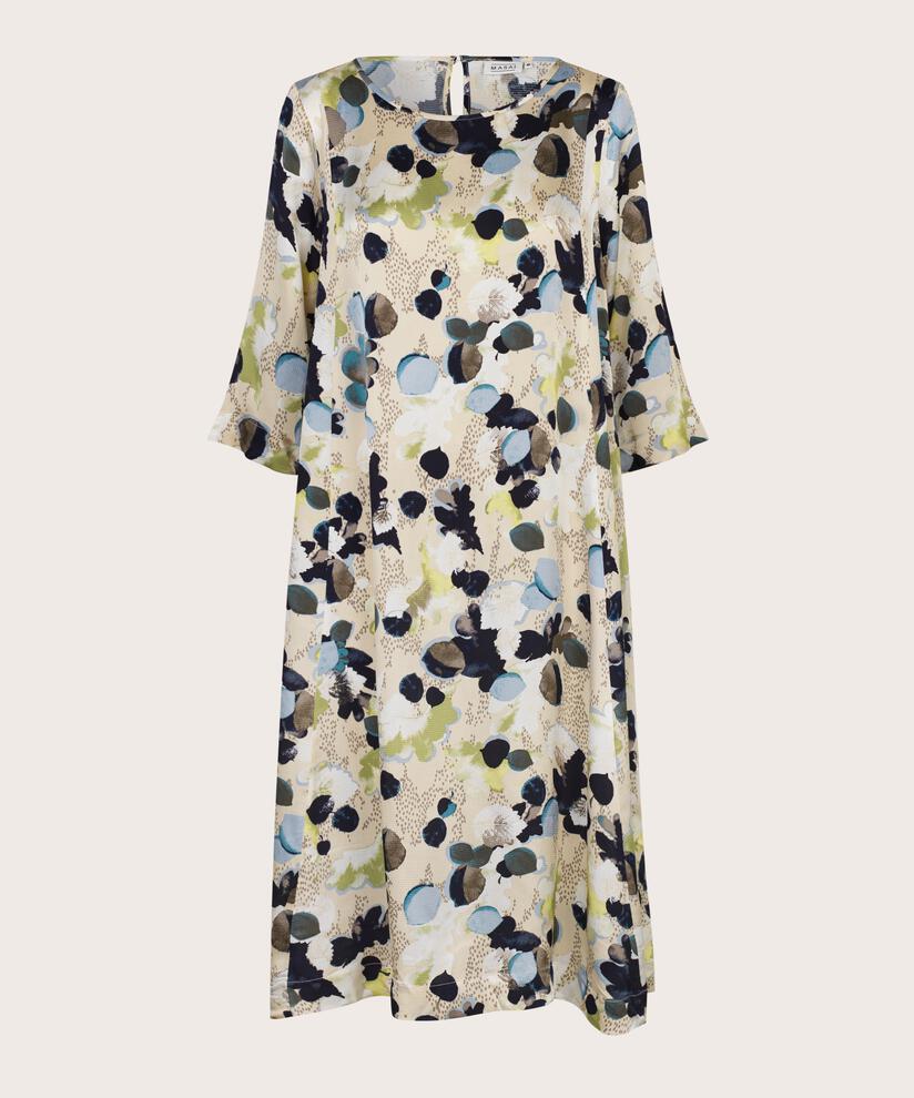 Kleid Aus Viskose Mit Knopf Am Hals, Fog
