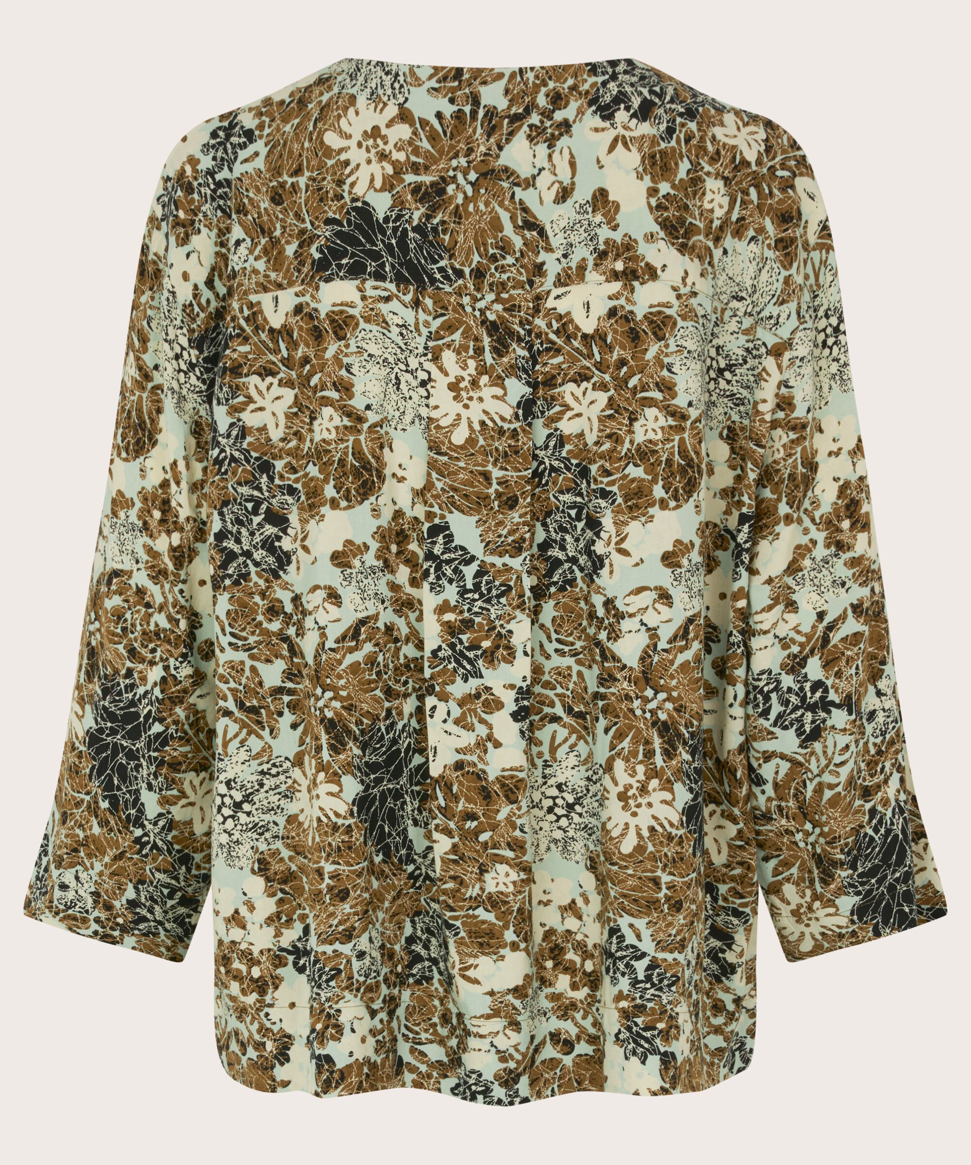 Viskosebluse Mit 3/4 Ärmeln, Bok Choy