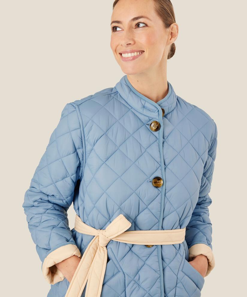 Wende-Steppjacke mit Gürtel, Ashley Blue